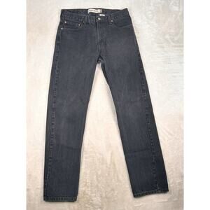 VTG Levis 505 Jeans Mens 34x34 Black Regular Straight Mid Rise Y2K Denim